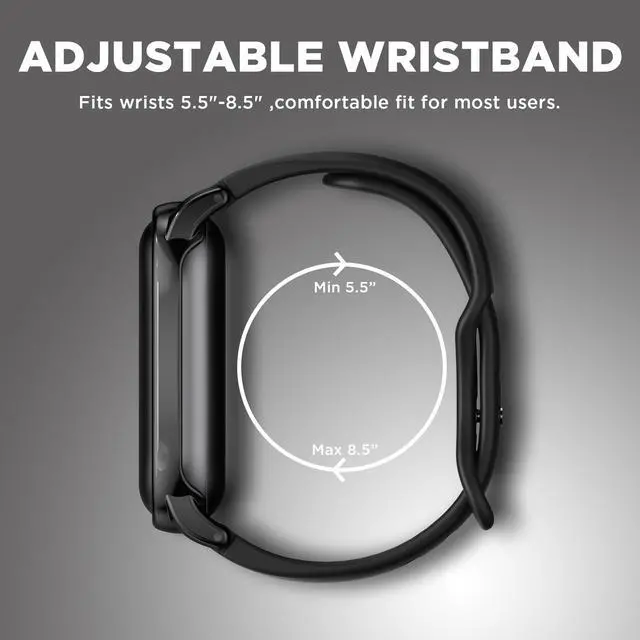 Alt view image 6 of 7 - Silicone Wristband Compatible with Plaud NotePin Voice Recorder,PC Case with Adjustable Wearable Strap for Plaud NotePin S (2025),Lightweight Replacement Strap Secure Fit Accessories (Black)