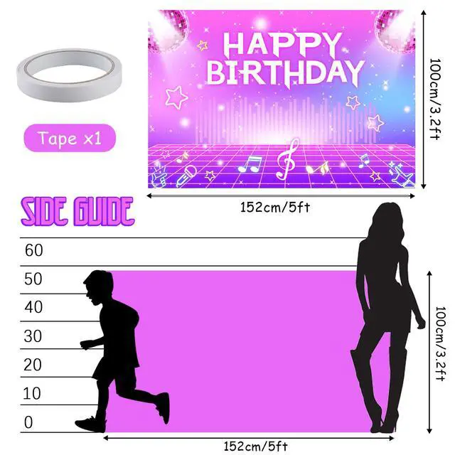 Alt view image 5 of 7 - Kpop Hunters Birthday Party Decorations Backdrop Banner, Music Themed Singer Backdrop Photography Background for Birthday Party Favors Supplies- 3 x5ft