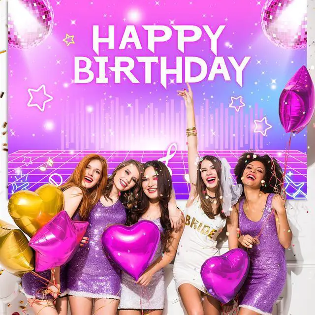 Alt view image 6 of 7 - Kpop Hunters Birthday Party Decorations Backdrop Banner, Music Themed Singer Backdrop Photography Background for Birthday Party Favors Supplies- 3 x5ft