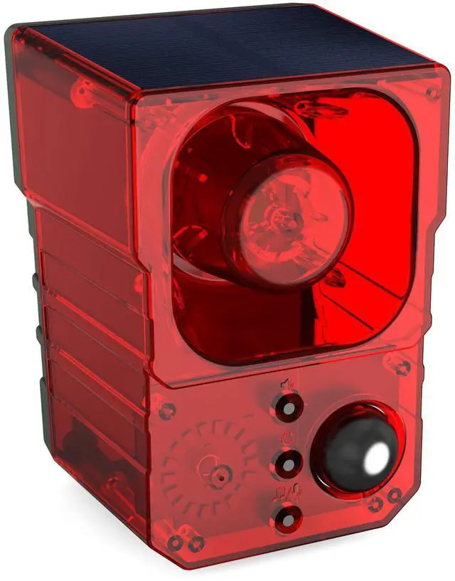 Main image of Solar Motion Sensor Alarm Outdoor - Support Recording&±Volume, 129db Loud Noise Maker, Barking Dog&Gunshot Siren, Wide-Angle Sensing Motion Detector, with USB&Remote Controller, Detect Intruder