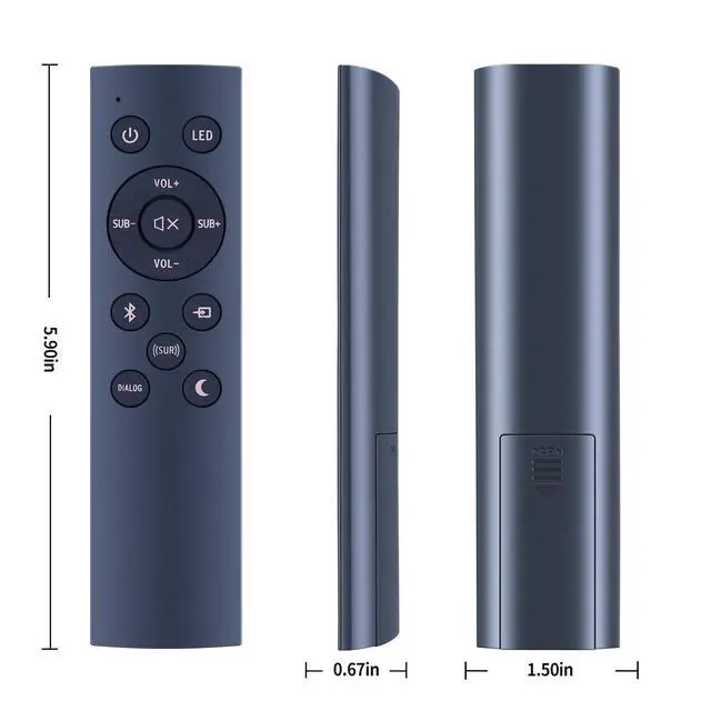 Alt view image 6 of 6 - New 1067744 Replacement Remote Control for Klipsch Soundbar R-4B II, RSB-11, BAR 40, RSB-14, R4B, Cinema 400 2.1 Sound Bar