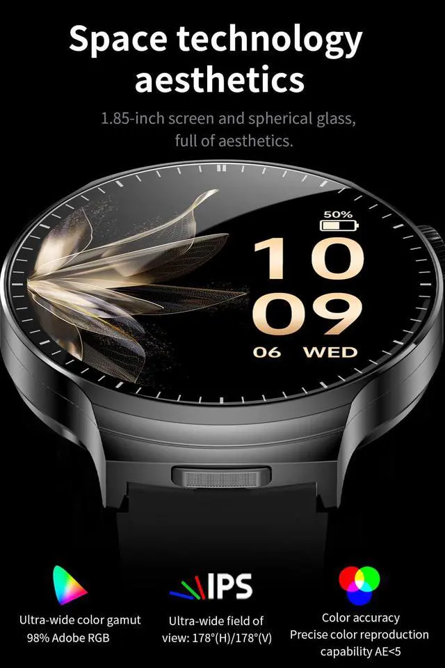 Alt view image 2 of 6 - Smart Watch with Earbuds, 2 in 1 Bluetooth Smart Watch, 1.85" HD IPS Screen Smartwatch for Men Women, Fitness Tracker Long Time Standby Men Women Sports Smartwatch