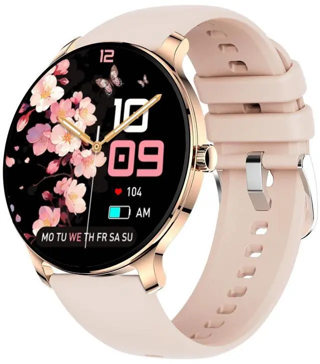 Main image of 1.43 Women's Smart Watch, AMOLED Display, Work with Android/iPhone, Waterproof IP68, Long Battery Life, Fitness & Health Tracker, Heart Rate Monitor, Step Counter, Track Your Workout, Run and More