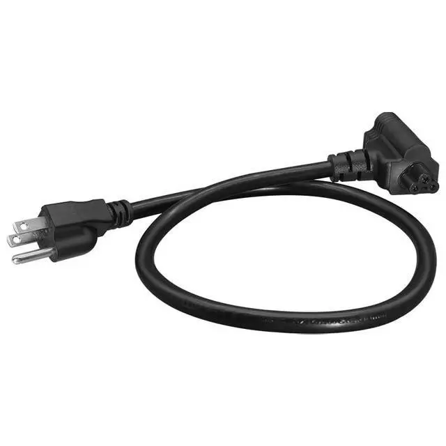 Alt view image 2 of 6 - 0.64M/2FT NEMA 5-15P to 5-15R+C5 Piggyback Power Cord SJT 14AWG | PVC outer jacket, stable power output, tidy wiring, durable for limited space equipment