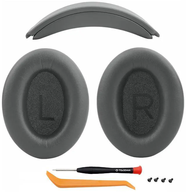 Main image of Ear Cushions and Headband Cushion Foam for Bose QuietComfort 45 (QC45) Headphones Accessories Easy to Install 45 (45-Dark Gray)