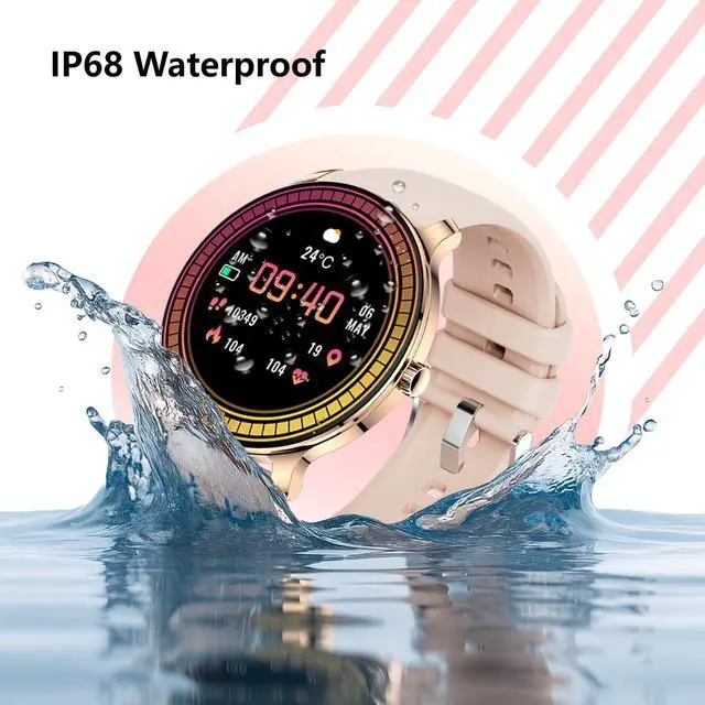Alt view image 6 of 7 - 1.43 Women's Smart Watch, AMOLED Display, Work with Android/iPhone, Waterproof IP68, Long Battery Life, Fitness & Health Tracker, Heart Rate Monitor, Step Counter, Track Your Workout, Run and More