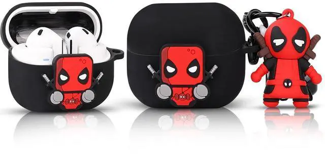 Main image of Case for Samsung Galaxy Buds 3 and for Galaxy Buds 3 Pro Earbuds with Doll and Carabiner, Silicone Charging Shockproof Protective Cover with Cartoon Skin Design for Man Woman Teen