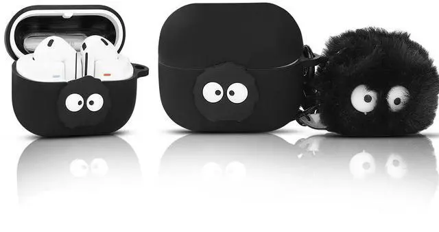Main image of Case for Samsung Galaxy Buds 3 and for Galaxy Buds 3 Pro Earbuds with Doll and Carabiner, Silicone Charging Shockproof Protective Cover with Cartoon Skin Design for Man Woman Teen