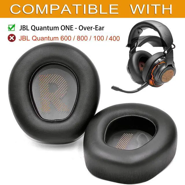 Alt view image 2 of 7 - Protein Leather Earpads for JBL Quantum ONE Headphone | Replacement Ear Pads for Quantum ONE/Q ONE / Q1 Softer Leather,High-Density Noise Cancelling Foam