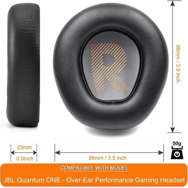 Alt view image 3 of 7 - Protein Leather Earpads for JBL Quantum ONE Headphone | Replacement Ear Pads for Quantum ONE/Q ONE / Q1 Softer Leather,High-Density Noise Cancelling Foam