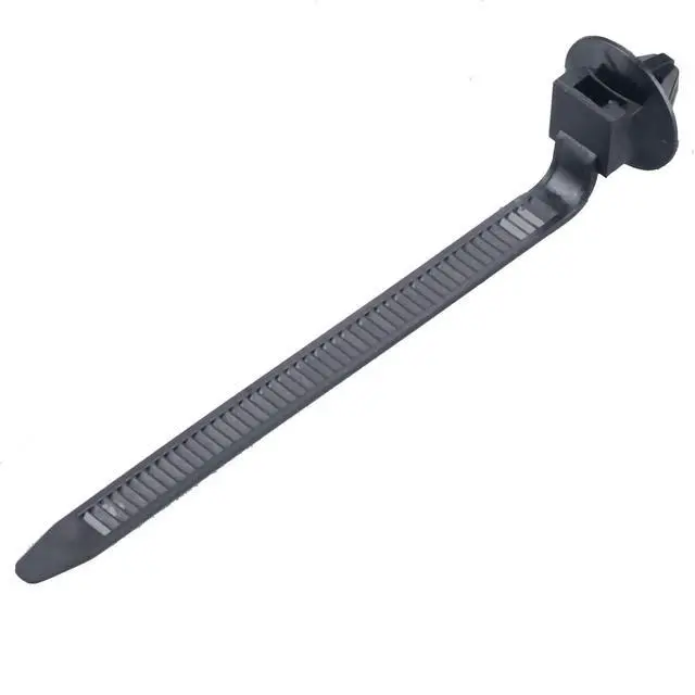 Alt view image 3 of 5 - 30 Pcs Car Wire Tie Straps Nylon Push Mount Clips Cable Tie Fixed Clamps Fastening Zip Strap Self-locking Plastic Tie Wrap Fasteners Universal (Length:3-3/4" Width:3/8")