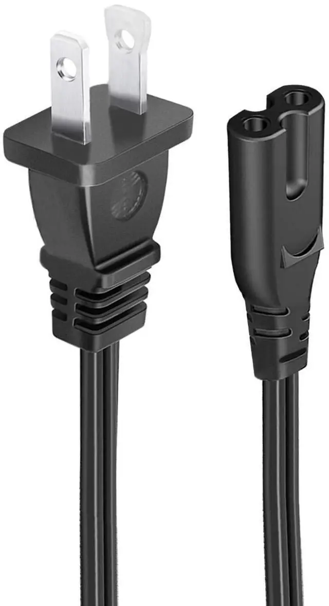 Main image of AC Power Cable 2 Prong Cord 8.2ft Replacement for Samsung 24", 32", 40" TV | Figure 8 Replacement for Samsung 43", 48", 49", 50", 55", 60", 65", 75" TV