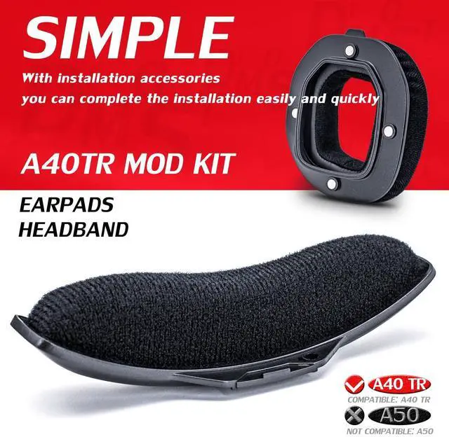 Alt view image 3 of 6 - Ear Pads Headband Compatible with Astro A40 TR Headset (Velvet)
