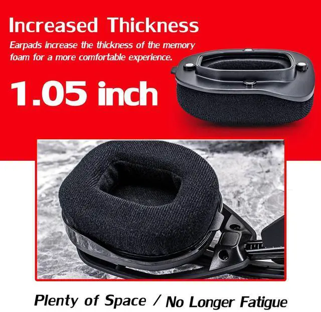 Alt view image 4 of 6 - Ear Pads Headband Compatible with Astro A40 TR Headset (Velvet)