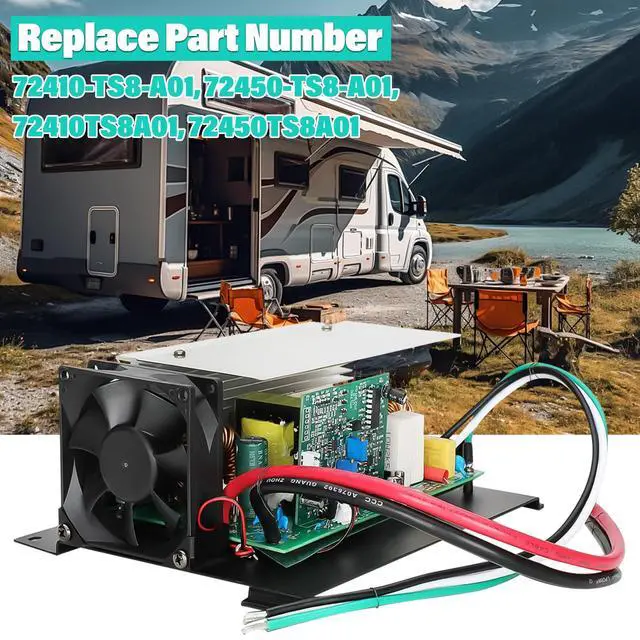 Alt view image 3 of 6 - WF-8955-MBA Power Converter Assembly, 55 Amp for WF-8955PEC & Parallax 7155 Converter for 12V RV Lead-Acid Battery