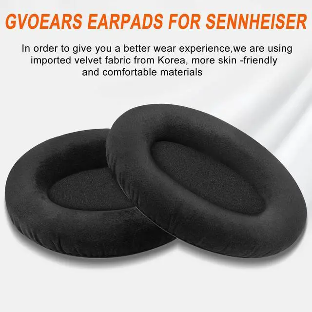 Alt view image 5 of 7 - GVOEARS Replacement Earpads Cushions for Sennheiser HD598/HD598 Cs/HD598 SE/HD598 SR/HD558/HD599/HD569/HD579/HD515/HD555/HD560s/HD518 Headphones Ear EADS, Soft Memory Foam, Upgraded Velour Fabric