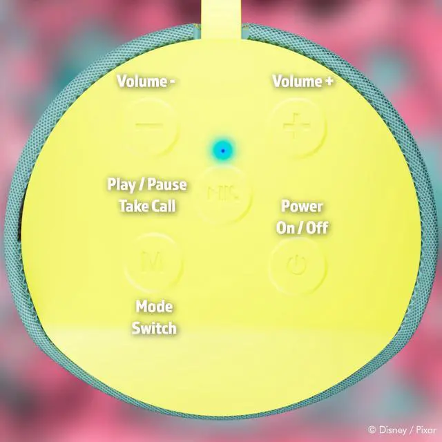Alt view image 3 of 7 - Disney/Pixars Monsters, Inc Bluetooth Speaker| Mike Wazowski Splashproof Wireless Speaker with 3 Hrs Playtime/SD Slot/FM Radio - Monsters, Inc Gifts for Women, Men and All Fans of Mike and Sulley