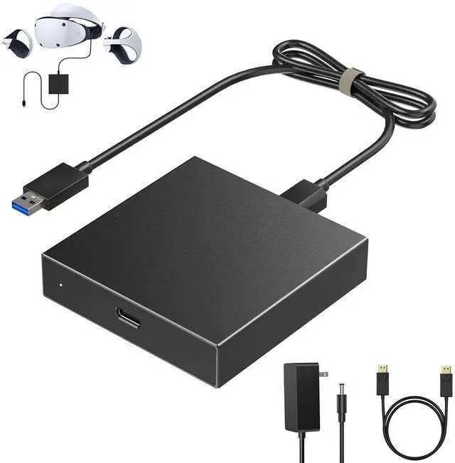 Main image of PC Adapter for VR2 Headset Designed for VR2 Gaming with Windows PC, Compatible with Steam, Stable Signal Conversion, Expand VR Game Library, Durable Aluminum Alloy Housing