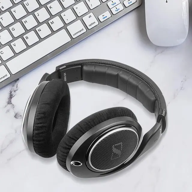 Alt view image 7 of 7 - GVOEARS Replacement Earpads Cushions for Sennheiser HD598/HD598 Cs/HD598 SE/HD598 SR/HD558/HD599/HD569/HD579/HD515/HD555/HD560s/HD518 Headphones Ear EADS, Soft Memory Foam, Upgraded Velour Fabric