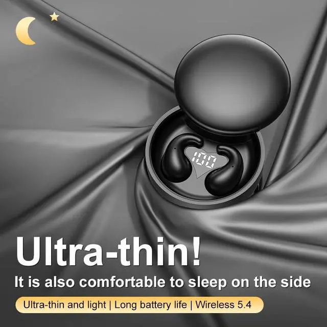 Alt view image 6 of 6 - Mini Invisible Earbuds Bluetooth 5.4,Sleep Earbuds for Side Sleepers, Mini Noise Blocking Sleep Earphones,Sleep Friendly Side Sleeping Earphones, for Work (Khaki)