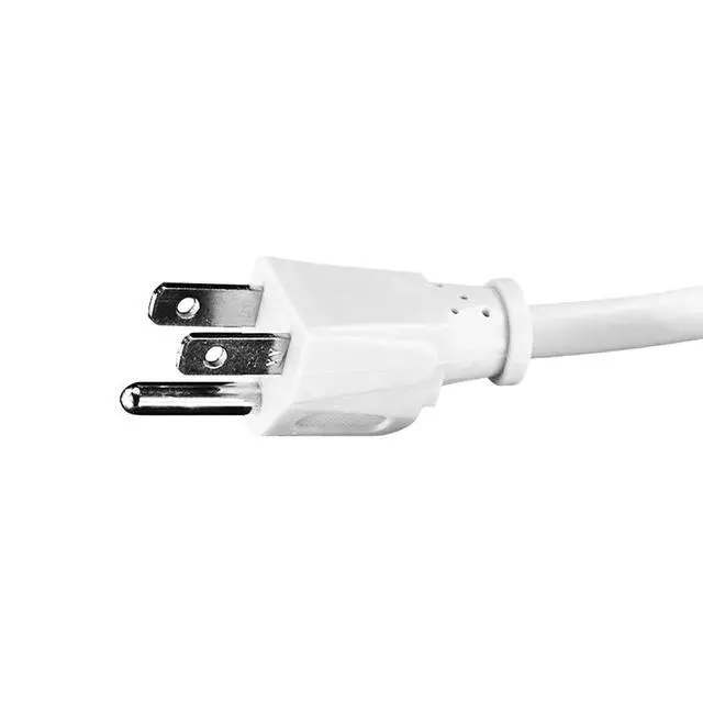 Alt view image 5 of 5 - Uninex PS28E WTv2 Compact Grounded 3-Outlet Power Strip, 1-Foot | Value Pack, ETL Listed, White, 10-Pack