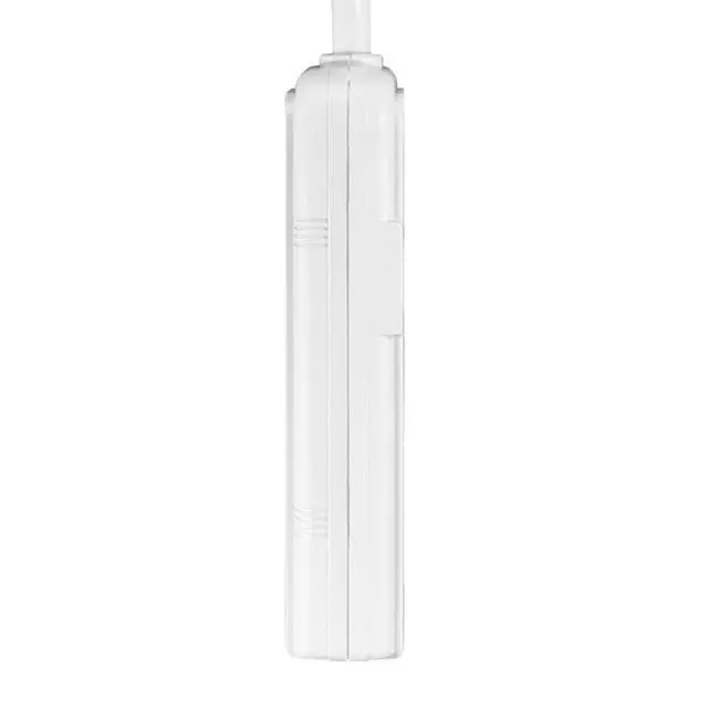 Alt view image 4 of 5 - Uninex PS28E WTv2 Compact Grounded 3-Outlet Power Strip, 1-Foot | Value Pack, ETL Listed, White, 10-Pack