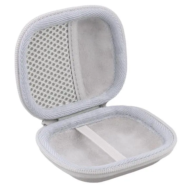 Alt view image 2 of 6 - Hard Travel Case for Anker Soundcore Work Portable AI Voice Recorder | Shockproof, Water Resistant, Impact-resistant, Protective Storage Box, Smooth Zipper, Portable Carrying Box, White Case