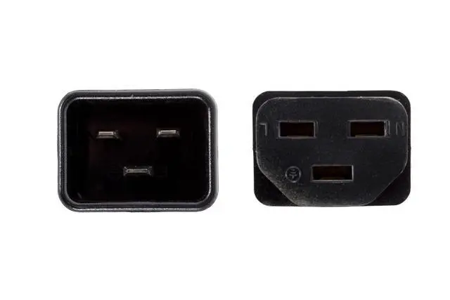 Alt view image 2 of 4 - Heavy Duty C20 to C21 Power Cord 6ft, 20A/250V, 12 AWG | IEC 60320 C20 Male to C21 Female Power Cable for Server, PDU, UPS and Data Center Equipment, Black