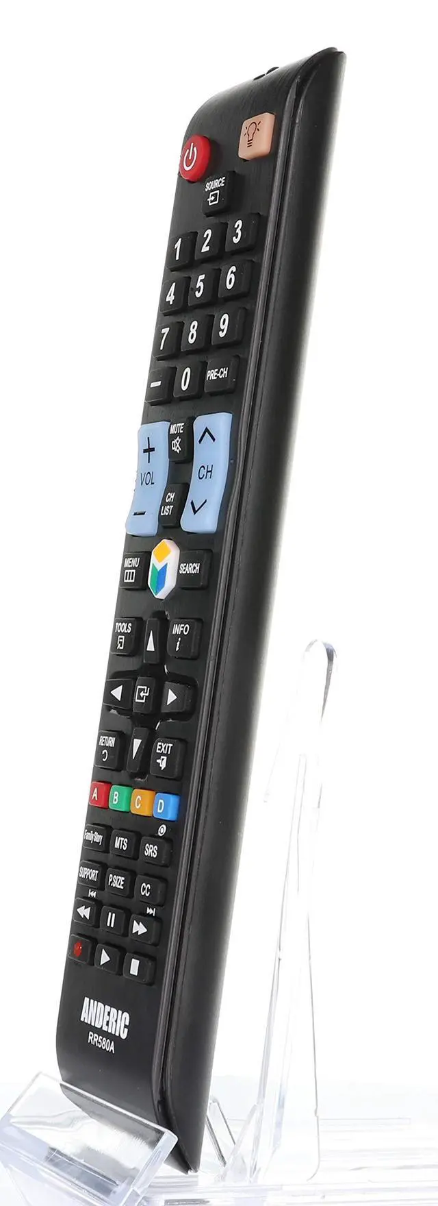 Alt view image 5 of 6 - Universal Replacement Remote Control Compatible with Samsung LCD LED HDTV | 3D and for Smart TVs - No Programming Needed - RR580A - Replacement Remote