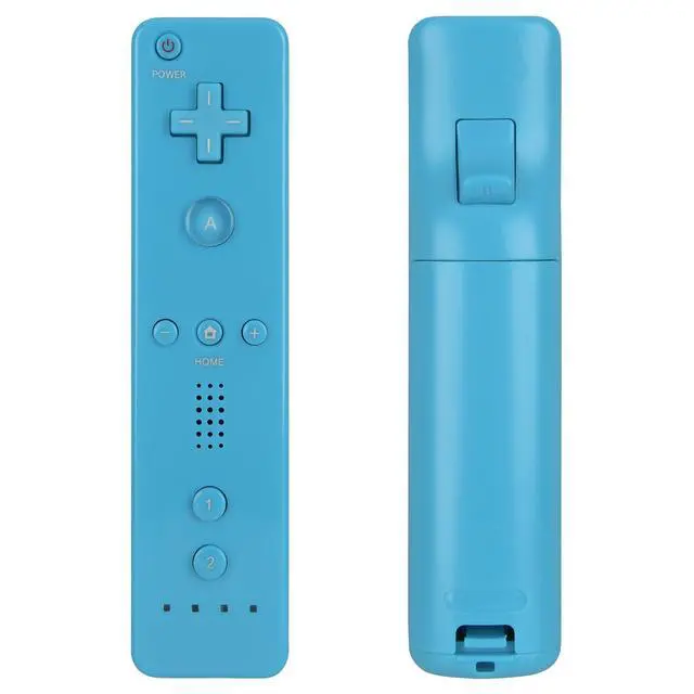 Alt view image 2 of 7 - Replacement Remote Control For Wii &Wii U, with Nunchuck and Silicon Case | Blue, Built-in 2 in 1 Motion Plus