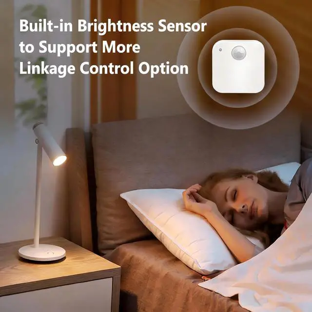 Alt view image 5 of 7 - Zigbee Wireless Human Presence Sensor, Smart mmWave Radar & PIR Motion Sensor, 6M Long Distance, 120° Large Angle for Indoor Home Security, Work with Tuya/Smartlife App, Zigbee Hub Required