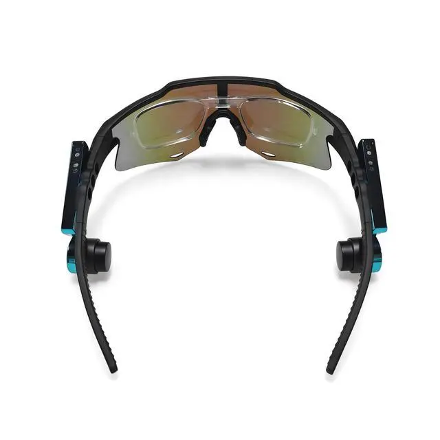 Alt view image 4 of 6 - Bluetooth Cycling Glasses, Open-Ear Audio Sunglasses with Wind-Reducing Mic for Cycling, Running, Driving