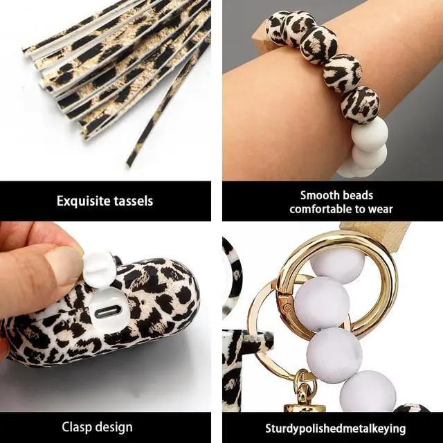 Alt view image 3 of 7 - Pro 3 Case (2025), Shockproof Soft Silicone Case Cover Compatible with Pro3 Case, Cute Skin Cover with Bracelet Lanyard and Keychain for Men and Women (Leopard)