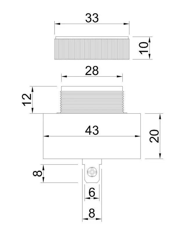 Alt view image 2 of 4 - Brand Mini Piezo Buzzer 95 dB Pulse Tone Installation Mount IP 54 Protection Rate Industrial and General Purpose Alarm Siren Sounder (220VAC/DC)