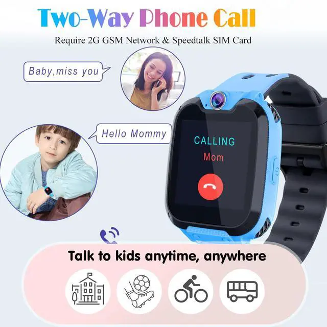 Alt view image 2 of 7 - Smart Watch for Kids Boys Girls, Blue | 26 Puzzle Games, HD Camera, Video Music Player, Pedometer & Flashlight, Alarm Clock & Learn Card, Audio Book