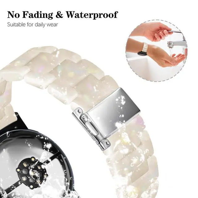 Alt view image 4 of 7 - Compatible with Google Pixel Watch 4 45mm Bands/Pixel Watch 3 45mm Band Resin, Bracelet Strap for Pixel 3/4 Watch Band 45mm Accessory Women Man Wristband Replacement with Stainless Steel Buckle