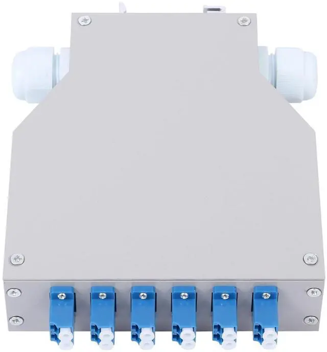 Main image of LC-UPC 6 Duplex 12 Port DIN Rail SM Fiber Optic Enclosure ODF (Includes Pigtail and 6PC Coupler)