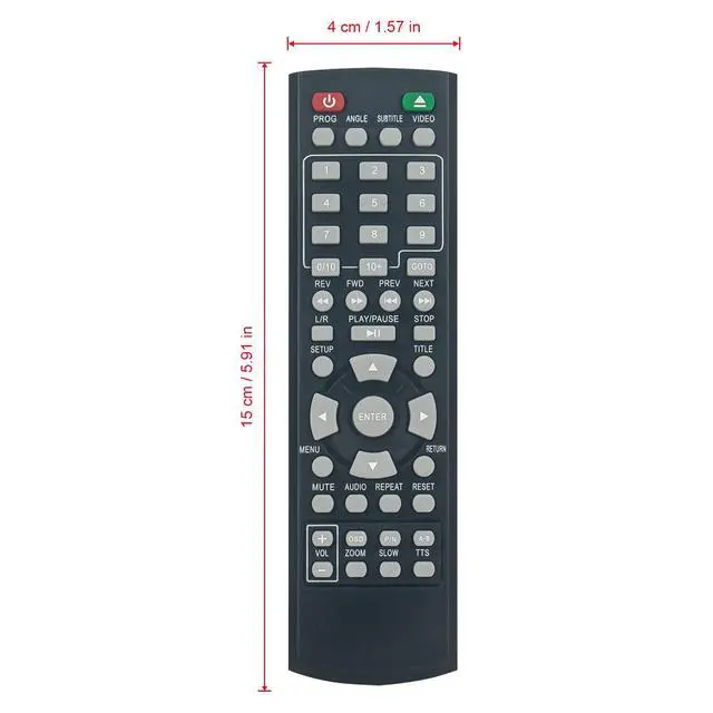Alt view image 2 of 7 - Replace Remote Control Compatible with Onn Upscaling HDMI DVD Player | 100008761OA ONA18DP001 ONA19DP005 LR03 100008761 100093892