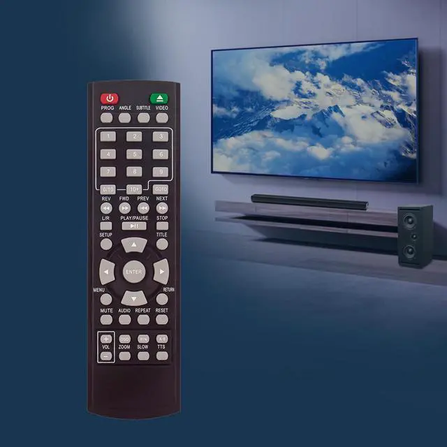 Alt view image 7 of 7 - Replace Remote Control Compatible with Onn Upscaling HDMI DVD Player | 100008761OA ONA18DP001 ONA19DP005 LR03 100008761 100093892