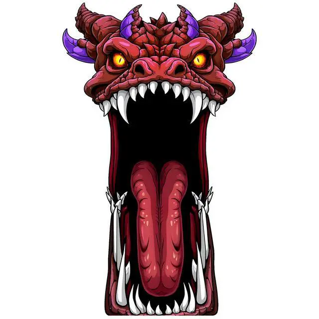 Alt view image 7 of 7 - Halloween Door Cover Decoration Creepy Door Backdrop for Halloween Garage Window Wall Porch Haunted House Terror Trunk or Treat Car Decoration Scary Evil Photo Booth Props(Dragon Monster)
