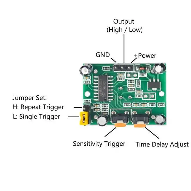 Alt view image 2 of 7 - 10 PCS PIR Module Pyroelectric Infrared Motion Sensor Module Detector Security