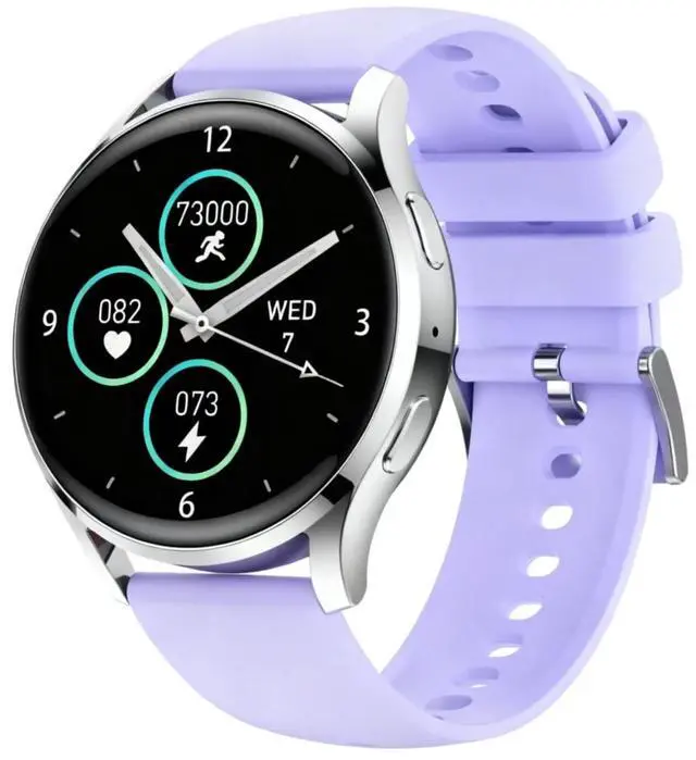 Main image of Smart Watch Fitness Tracker for iPhone Android for Women Men, Activity Tracker with Calorie & Step Counter, 150+ Sports, Daily Workout & Sleep MonitorIP68 Waterproof Smartwatch (Purple)