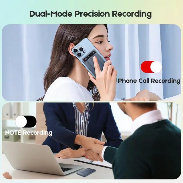 Alt view image 2 of 6 - AI Voice Recorder with Transcription, AI Note Recorder with App Control, AI Transcribe & Summarize, Support 100+ Languages Audio Recorders for Lecture Meeting Call International Exchange