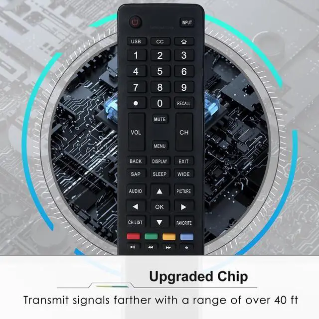 Alt view image 2 of 6 - Replacement Remote Control for Haier TV 24E2000 32E3000 32E2000 32D3005F 32F2000 LE32F2220 40E2500 48DR3505 50E3500 55DA5550 55UGX3500 55UGX3200C 65E3550 65UGX3500 75UGX3550 TV