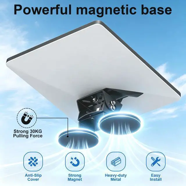 Alt view image 2 of 6 - for Starlink Mini Magnetic Mount with Adapter,Quick Release Roof Mount Kit for Truck, Boat, Car Roof,Vehicle, RV Mounting Kit,Sleek,Adjustable Angle and Lock Design