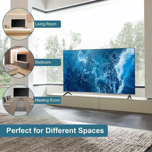 Alt view image 7 of 7 - TV Legs for Roku Select Series, for Roku TV Stand Legs for 4K HD HDR FHD QLED,Fit for TV with a Hole Center-to-Center Distance of 14mm/0.55in to 24mm/0.94in Please Measure Bottom Hole Distance