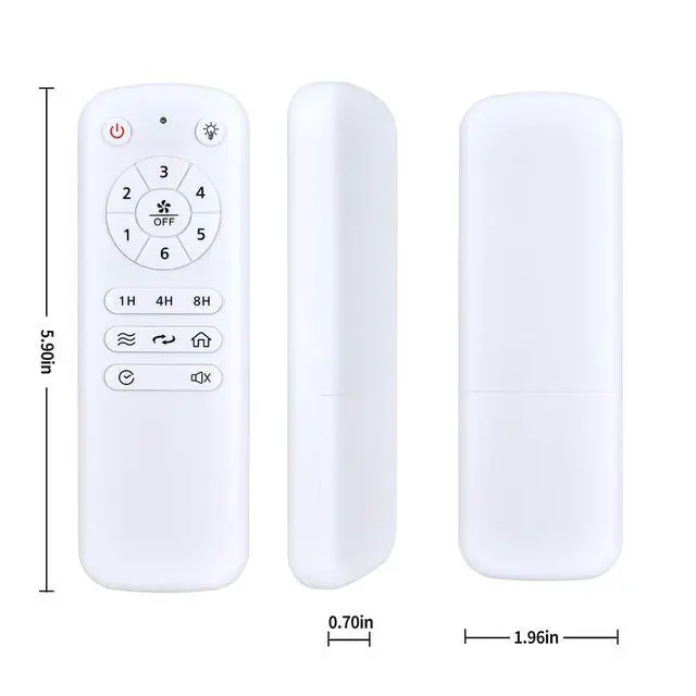 Alt view image 7 of 7 - Replacement Remote for Fanbulous Ceiling Fan TY-01, DMCF-01, F-TH72BK-1D01 | For Fanbulous TY-01, DMCF-01, F-TH72BK-1D01, DMCF-02 Replacement Ceiling Fan Remote Control