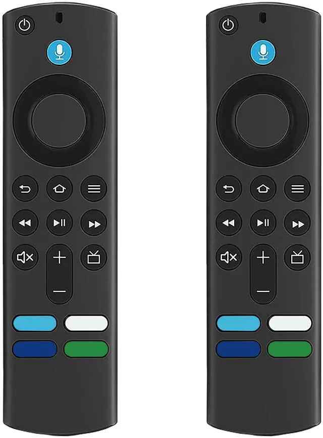 Main image of L5B83G 3rd Gen Voice-Activated Remote Control - Compatible with Smart TV Stick (2nd Gen, 3rd Gen, Lite, 4K), TV Cube (1st & 2nd Gen) - Package Includes 2 Units