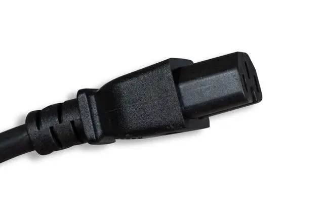 Alt view image 2 of 4 - Black 6' Power Cord, IEC320 C15/C20 14AWG C15/C20 Power Cord, Black (ZADA38EG-06)