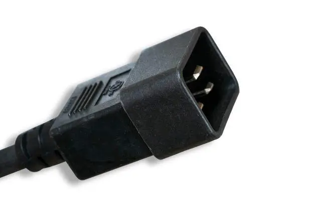 Alt view image 3 of 4 - Black 6' Power Cord, IEC320 C15/C20 14AWG C15/C20 Power Cord, Black (ZADA38EG-06)
